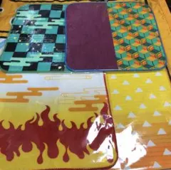 ②新品 和柄ミニタオル 4枚セット 鬼滅の刃