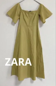 ZARA WOMAN イエロー フレアワンピース