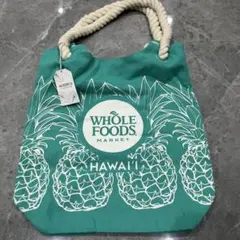 新品タグ付未使用希少⭐︎Whole Foods Market ハワイアンエコバッグ