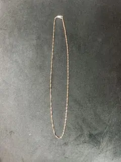 ポメラート ピンクゴールドカラー マンテル チェーンネックレス 40cm 