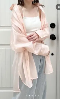 長袖シャツ　羽織もの