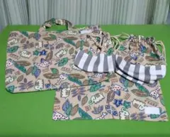 入園グッズ　手提げバッグ　お弁当袋　コップ袋　ランチョンマット　男の子　女の子