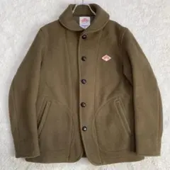 【美品・近年モデル】DANTON　丸襟ウールモッサジャケット　カーキ　サイズ42