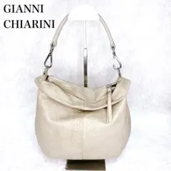 GIANNI CHIARINI ジャンニキャリーニ クロコ型押しショルダーバッグ