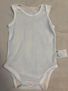 UNIQLO コットンメッシュボディスーツ/ノースリーブ 80