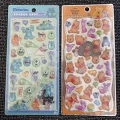 【正規品】ボンボンドロップシール　モンスターズインク　プチドロ ぷーさん