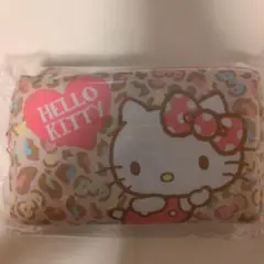 HELLO KITTY ヒョウ柄ポーチ　布製