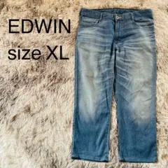 【訳あり】大きいサイズ　EDWIN ジャージーズ デニムパンツ　XL