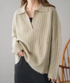 スキッパーニット