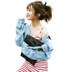AAA宇野実彩子 クラッチバッグ ブラック バッグ DRESSCAMP