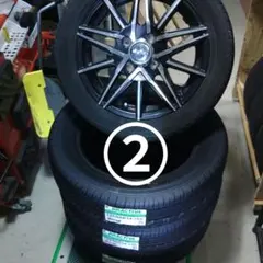 ②新品夏タイヤ155/65R14・新品社外アルミ 2本セット - メルカリ