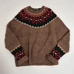 古着 セーター ニット 冬服 クリスマスCRESENT MAX ポーカーズ - メルカリ