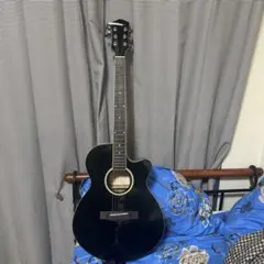 アコースティックギター ブラック 6弦