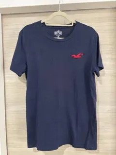 Hollister ネイビー Tシャツ 赤ロゴ