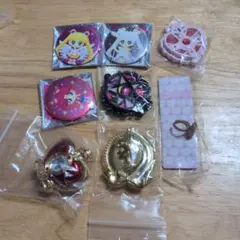 セーラームーン 缶バッジ コンパクト 指輪 セット