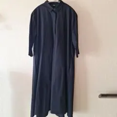 ユニクロ　シャツワンピース　ロング