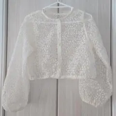 RETRO GIRL　ボレロ　総刺繍　アイボリー　長袖　フリーサイズ