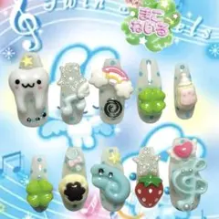 ネイルチップ 平成女児 ウィッシュコア y2k ドット 羽 歯 いちご プリン