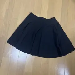 ZARAザラ フレアスカート プリーツ ミニスカート ウエストゴム 黒ブラック