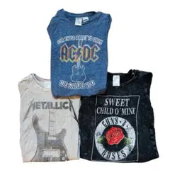 キッズTシャツ　ベビー　80 90 バンドTシャツ　3枚セット　H&M 美品