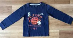 【美品】TOMMY HILFIGER ネイビー 長袖 Tシャツ 2T 80cm