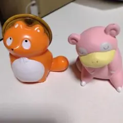ポケモン フィギュア ヤドン ＆ 笠を被ったキャラクター タヌキ2体セット