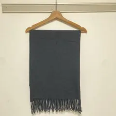 ブラックフリンジ付きマフラー