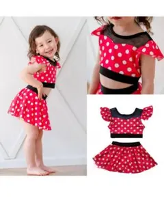 【新品】プリンセス水着 ミニー セパレート １００ｃｍ 訳あり