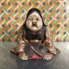 お多福　お福さん　土人形　縁起物　骨董品　置物　昭和レトロ 陶器　戦前戦後 稀有 お多福 お福さん 土人形 縁起物 骨董品 置物 昭和レトロ 陶器 戦前戦後