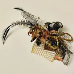【美品】フラワーアクセサリー　ヘアアクセサリー　簪　成人式　結婚式