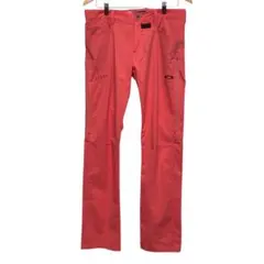 美品　OAKLEY オークリー ポリエステルゴルフパンツ　刺繍ロゴ　ピンク　34