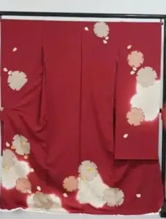 色打掛 豪華 鶴 牡丹 金糸 朱色 花嫁衣裳 - メルカリ