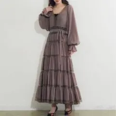 Side Bow Vintage Twill Dress lilac ワンピース - メルカリ