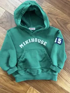 Miki House 緑色トレーナー T90-852