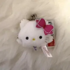 サンリオキャラクターズ　ミルキーボアフェイスがま口ポーチ　チャーミーキティ