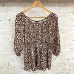 ジャーナルスタンダード　ギャザーブラウス　花柄