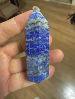美品　高品質　ラピスラズリ六角柱 天然石　送料無料