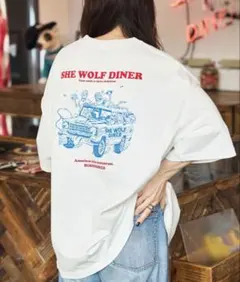 FREAK’S STORE シーウルフダイナー 別注 ビッグシルエット Tシャツ