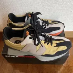 New Balance MS327 スニーカー カーキ×ブラック 27cm Dのサムネイル