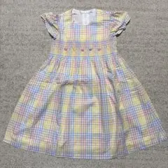 familiar チェック柄 ワンピース 120 姉妹コーデ