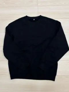 UNIQLO ユニクロ　スウェットシャツ　ブラック　黒　サイズL