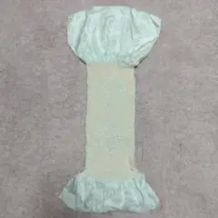 淡い緑系の帯揚げ フリル付き