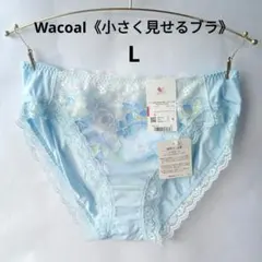 L ワコール 小さく見せるブラ ペアショーツ ブルー 定価2970円のサムネイル