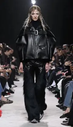 未使用タグ付】ジュンヤワタナベ 24AW ウールワイドスラックス XL
