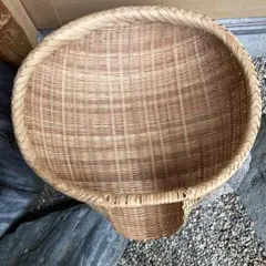 天然竹 箕（み）大中小 3枚セット 竹箕 昭和レトロ 古道具 オブジェ　未使用品 天然竹 箕（み）大中小 3枚セット 竹箕 昭和レトロ 古道具 オブジェ 未
