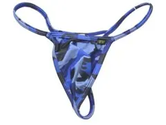 BODYWEAR 迷彩ブルー トライアングルバック Gストリング 1476243