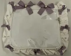 ザッカマート A4フリルデザイン痛バッグ用トートバッグ くすみラベンダー