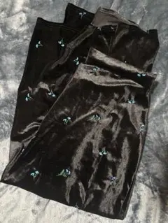 Komachi♡aimee que♡ベロアナロースカート【４L】中黒