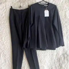 週末限定お値下げ！　CADUNE ブラック パンツセットアップ 38