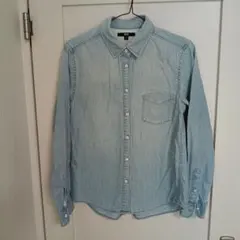 UNIQLO デニムシャツ ライトブルー M